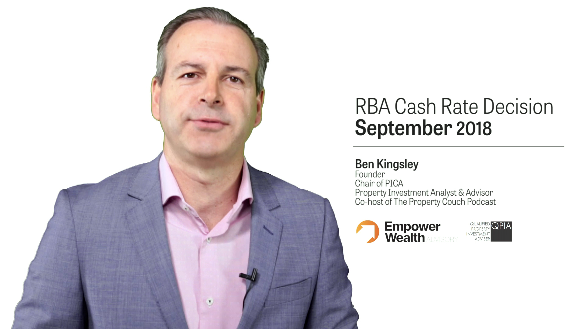 RBA Cash Rate Decision - September 2018 - Empower Wealth