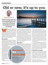 Money Magazine – Old vs New Its up to you - Sept 2015