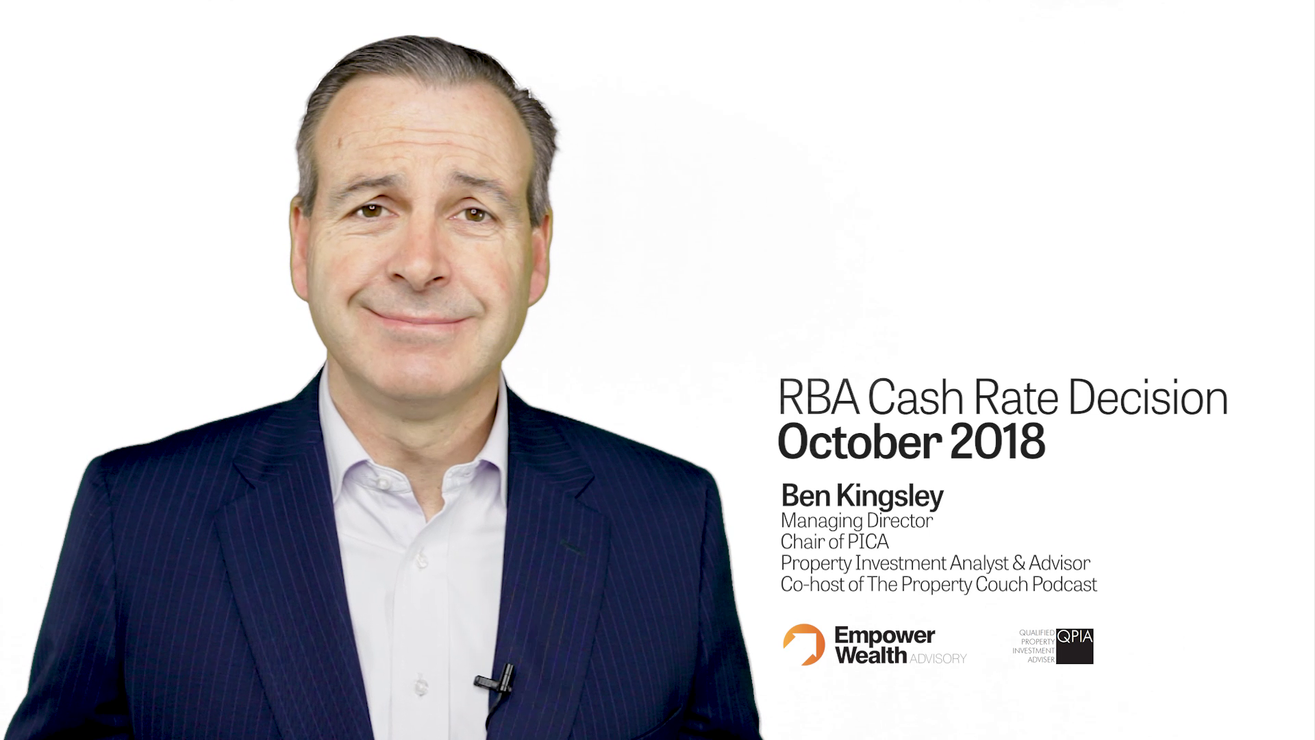 RBA Cash Rate Decision - October 2018 - Empower Wealth