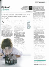 SPI Magazine – Full Disclosure of fees and commisions - Jan 2014